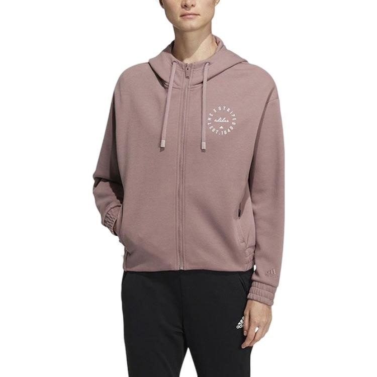 (WMNS) adidas Sport Performance Hoodie 'Pink' HZ7034 - 2