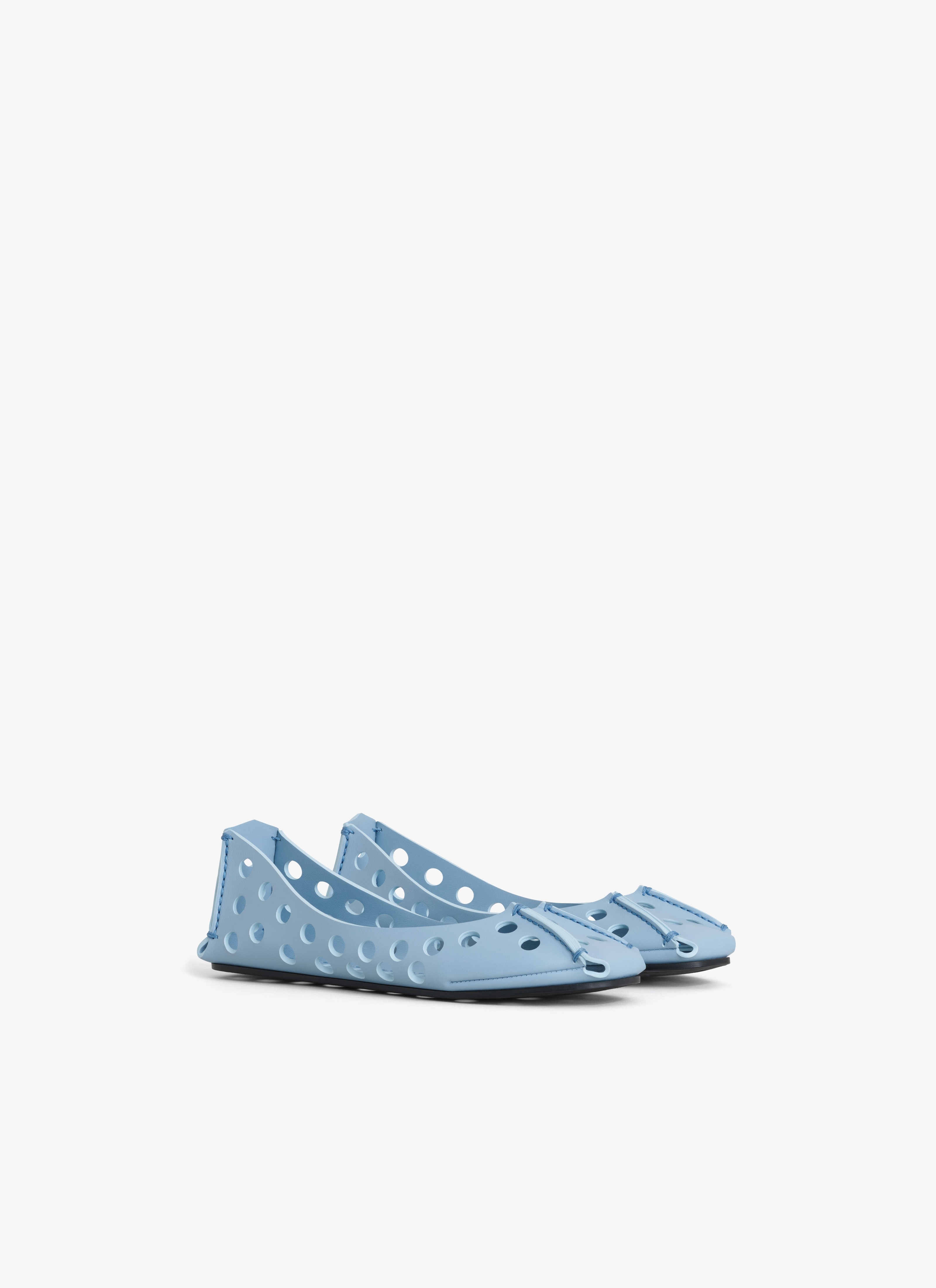 PERFO BALLET FLATS IN PERFORATED LEATHER - 2