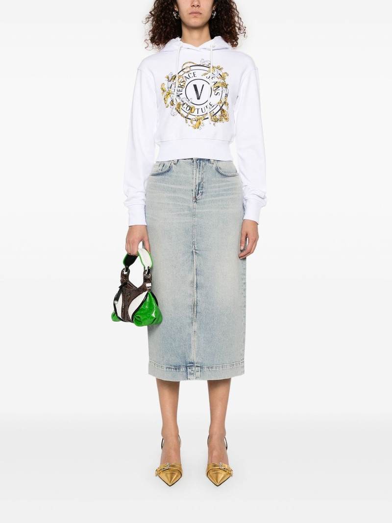 VERSACE JEANS COUTURE logo-print hoodie outlook