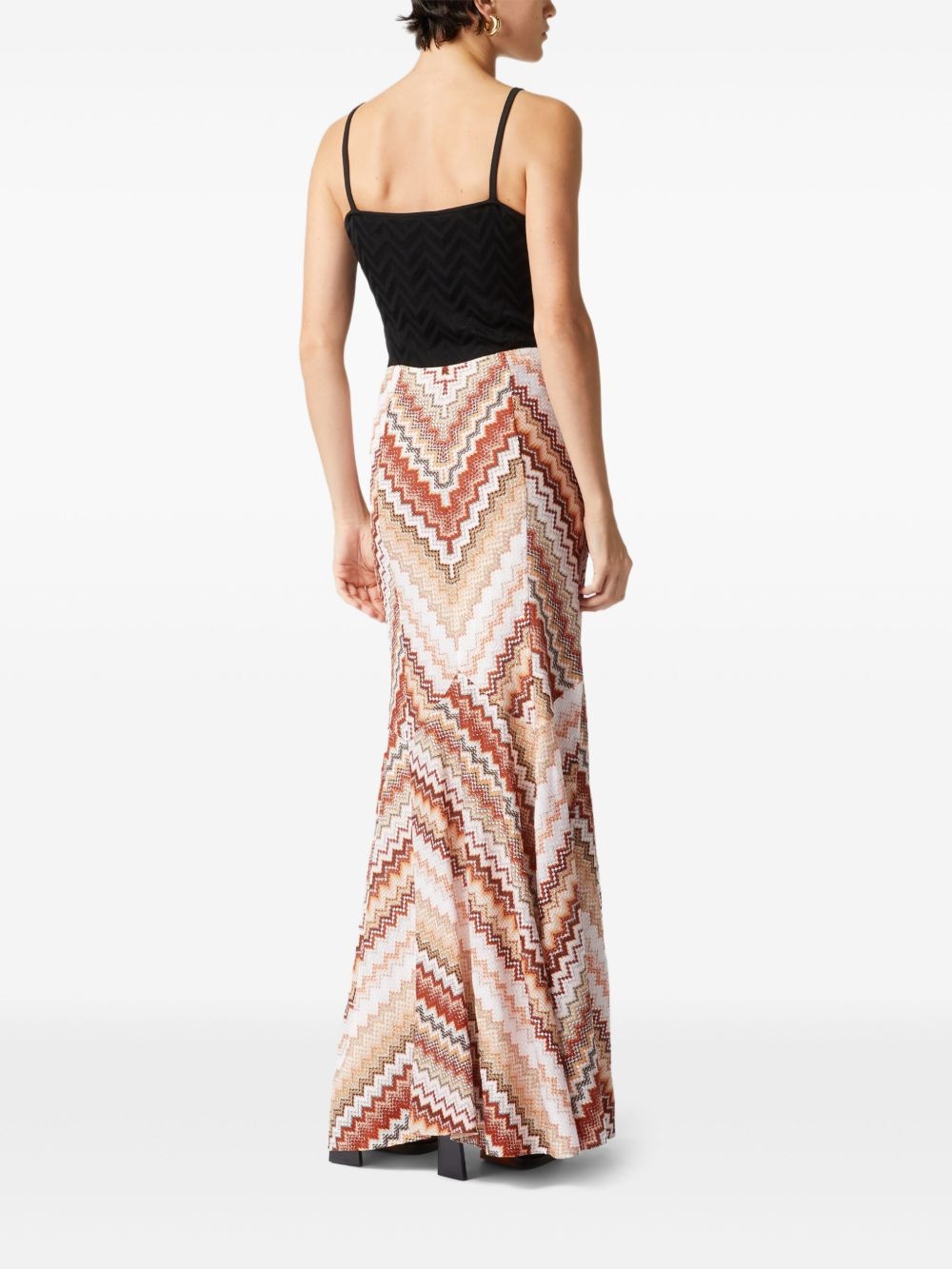 zigzag maxi skirt - 3