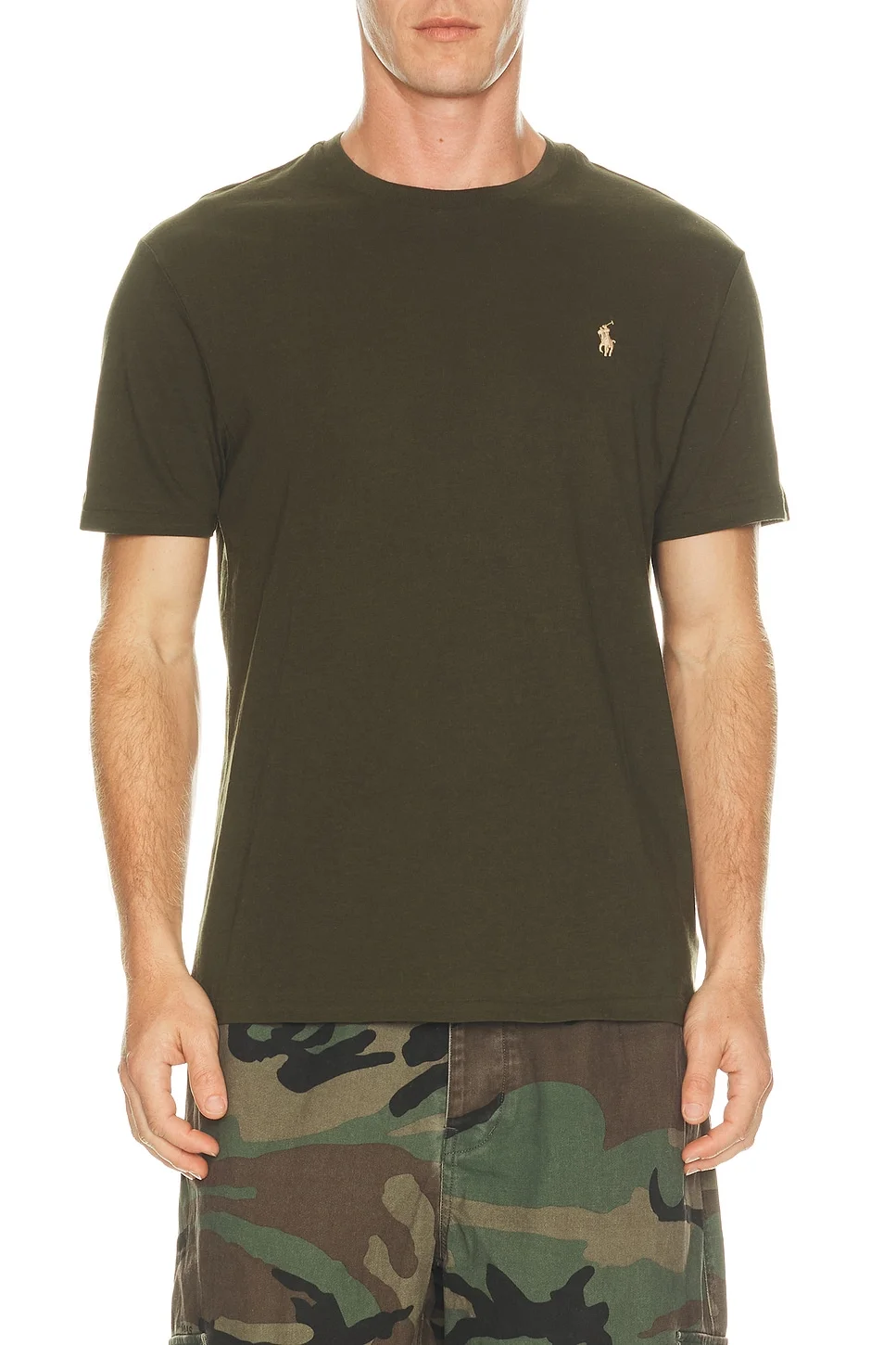 Short Sleeve Jersey Knit Crewneck T-Shirt - 1