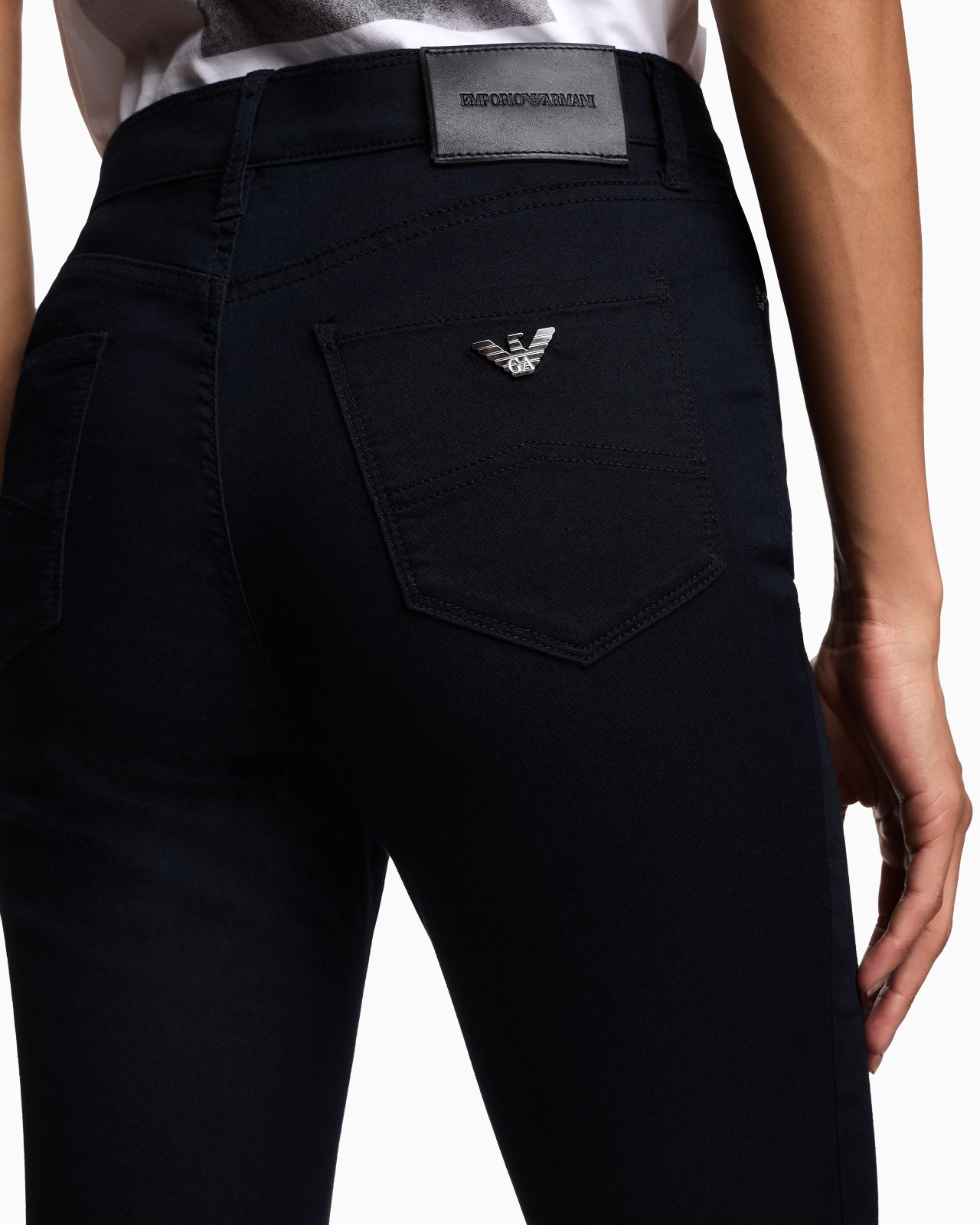 J20 high-waisted super-skinny leg jeans in stretch denim - 5