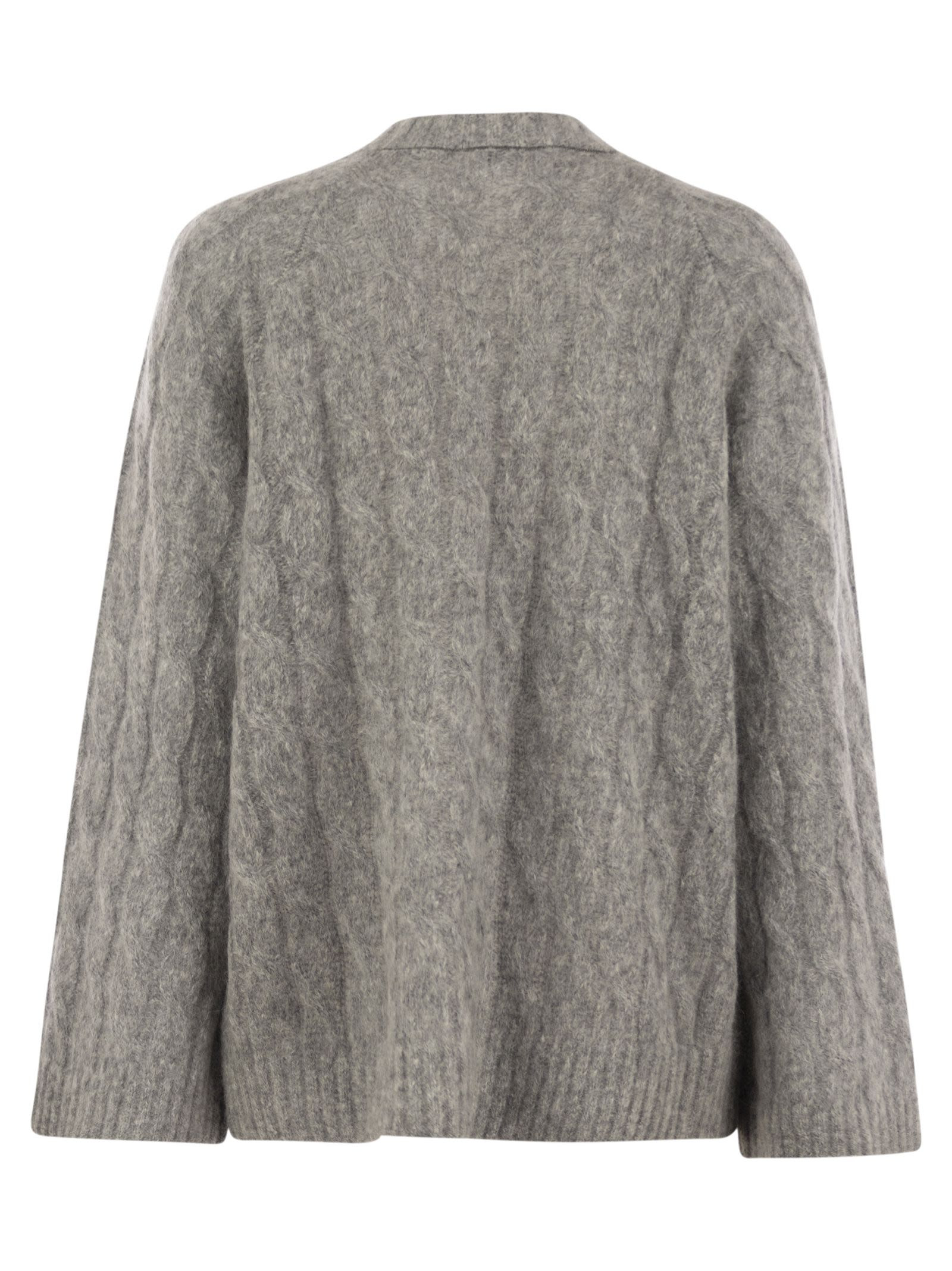 Brunello Cucinelli Women Wool And Mohair Sweater With Monili - 2