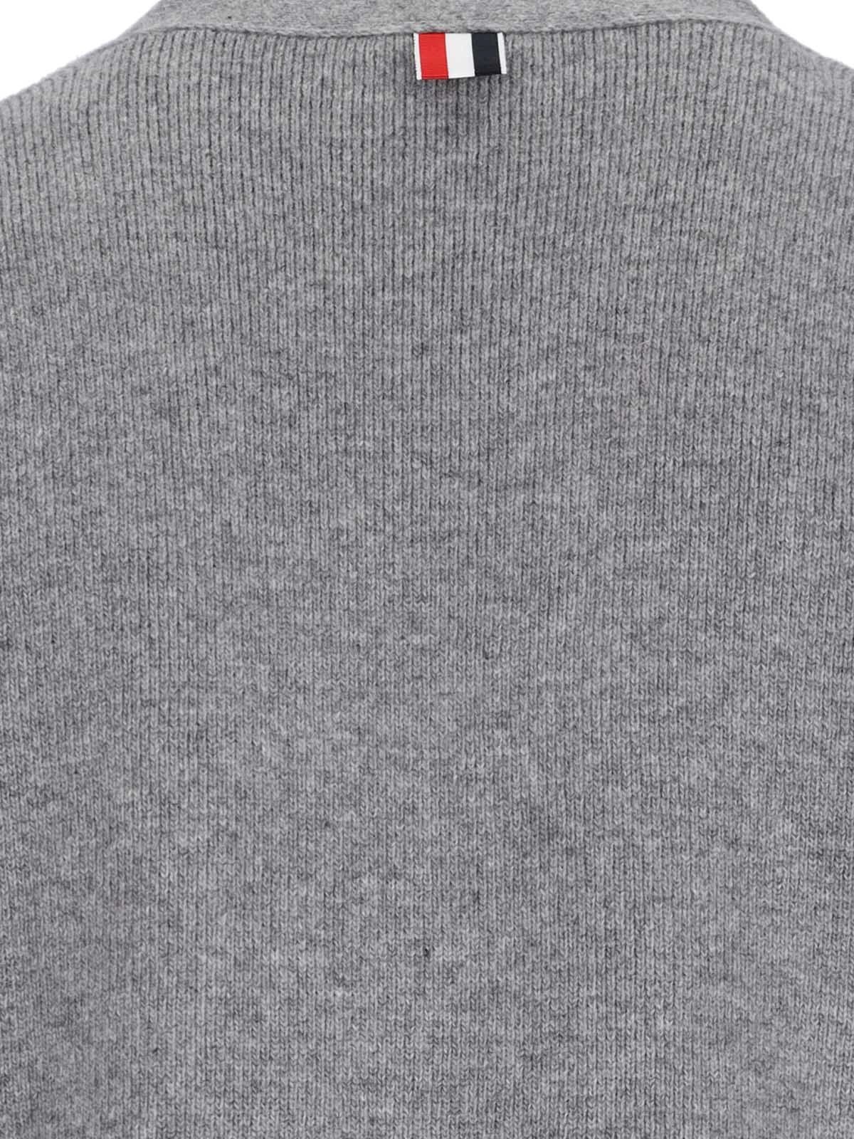 VIRGIN WOOL CARDIGAN '4-BAR' - 3