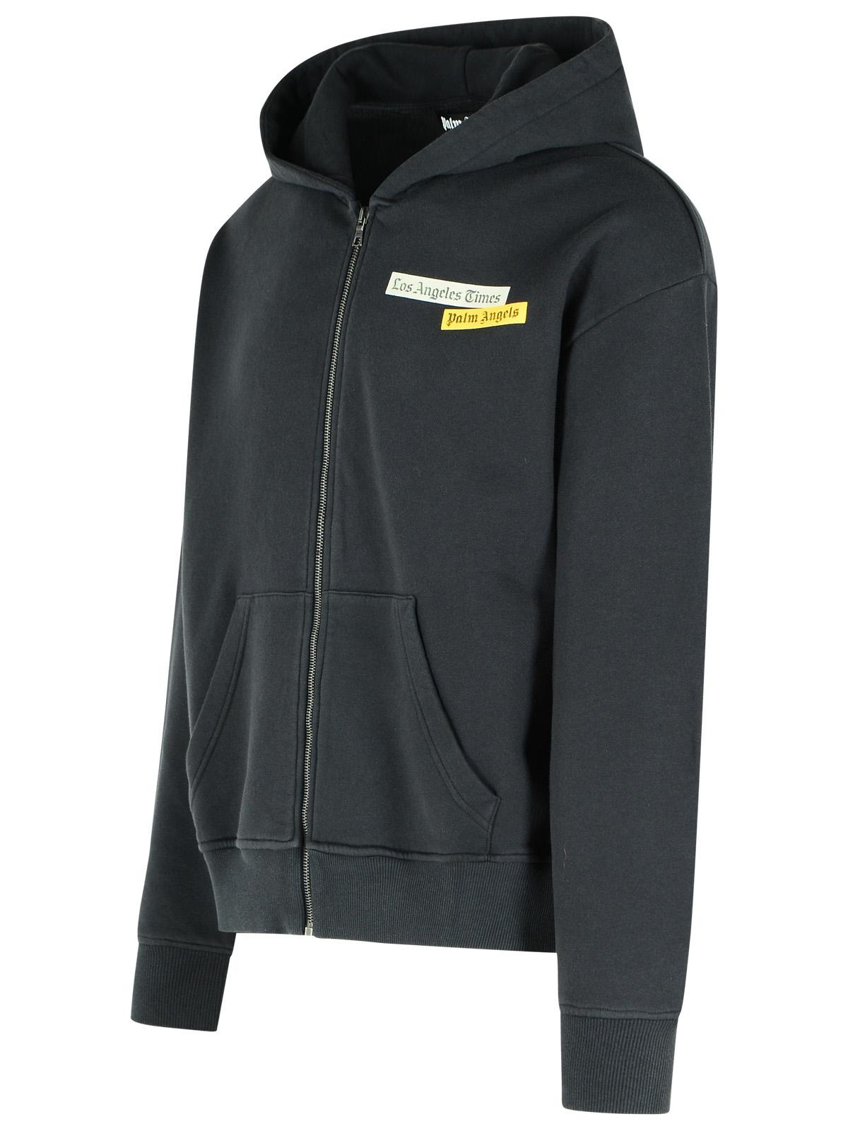 Palm Angels Black Cotton Sweatshirt Men - 2