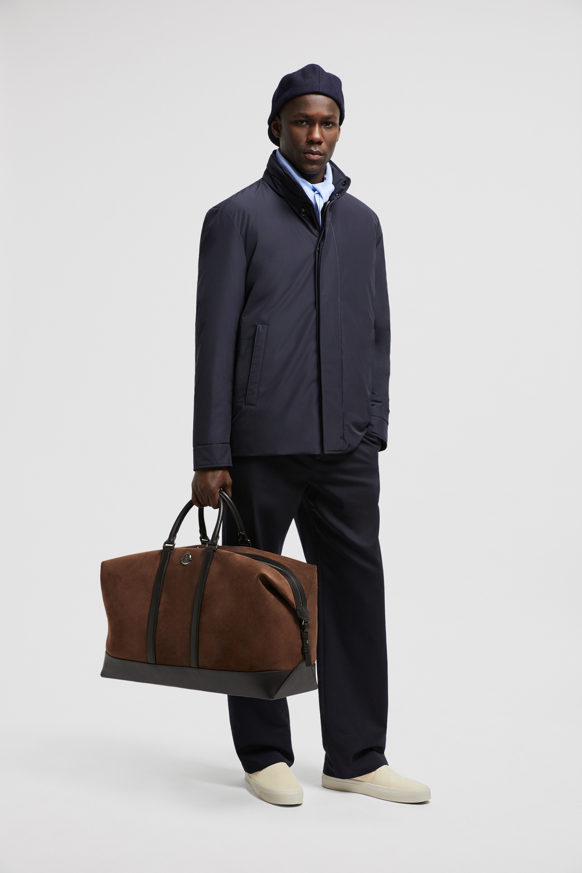 Tech Suede Leather-Trimmed Duffle Bag - 2