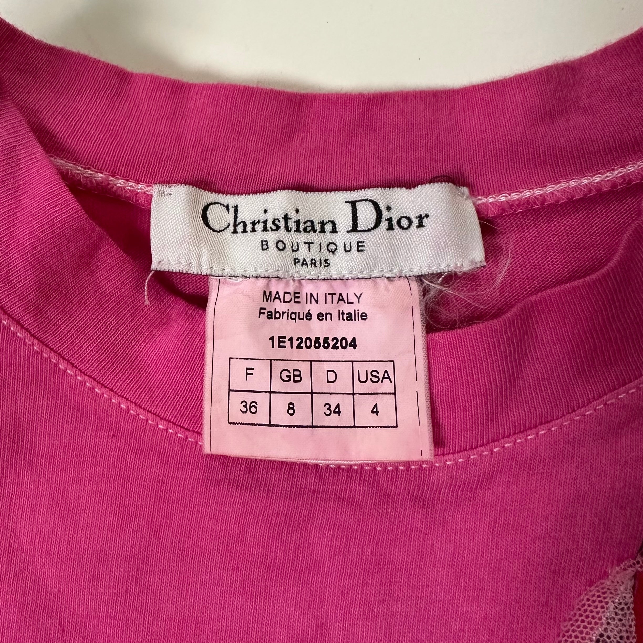 CHRISTIAN DIOR Spring Summer 2001 Graphic Print Zipper Tank Top - 5