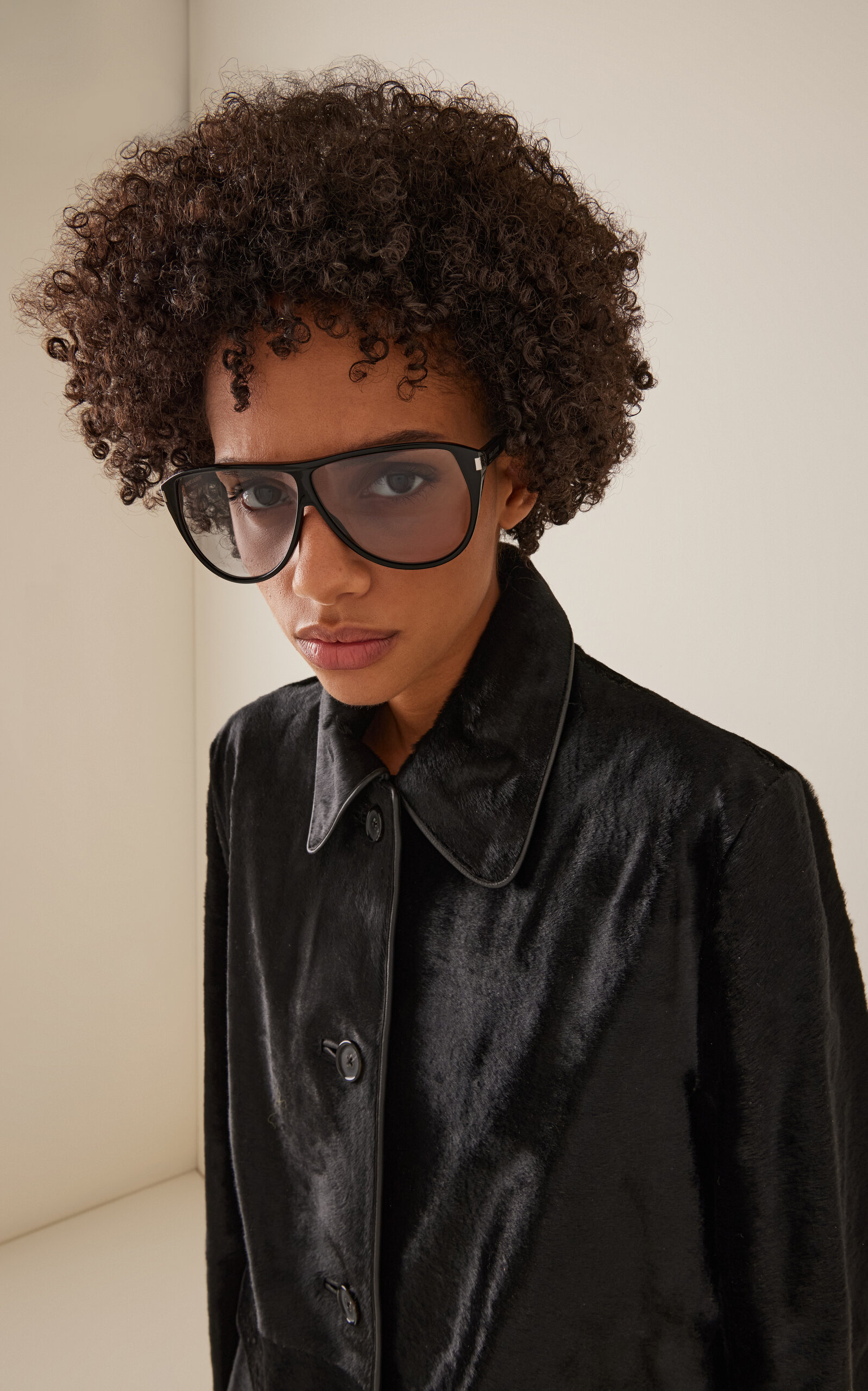 Gasper Round-Frame Acetate Glasses black - 3