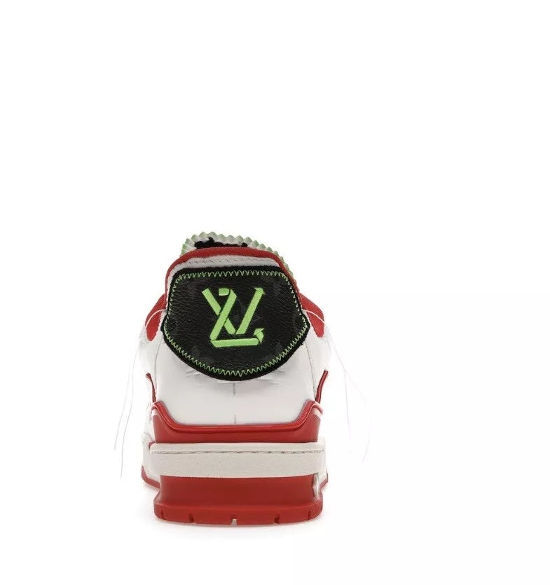 LOUIS VUITTON Trainer Sneakers 'White Red Green for New York' 1A9D7F - 4