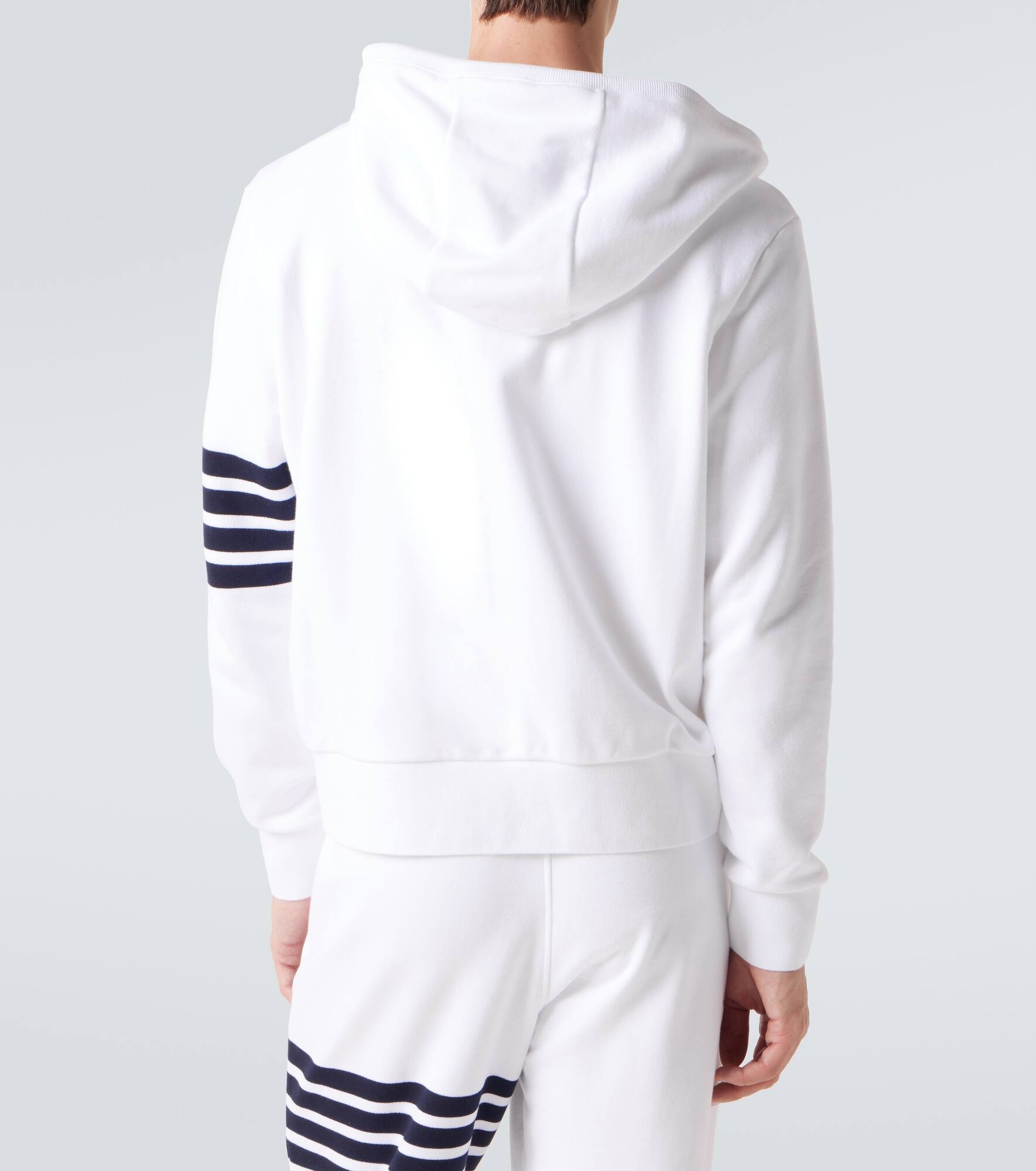 4-Bar cotton jersey hoodie - 4