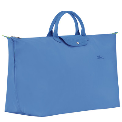 Longchamp Le Pliage Green M Travel bag Cornflower - Recycled canvas outlook