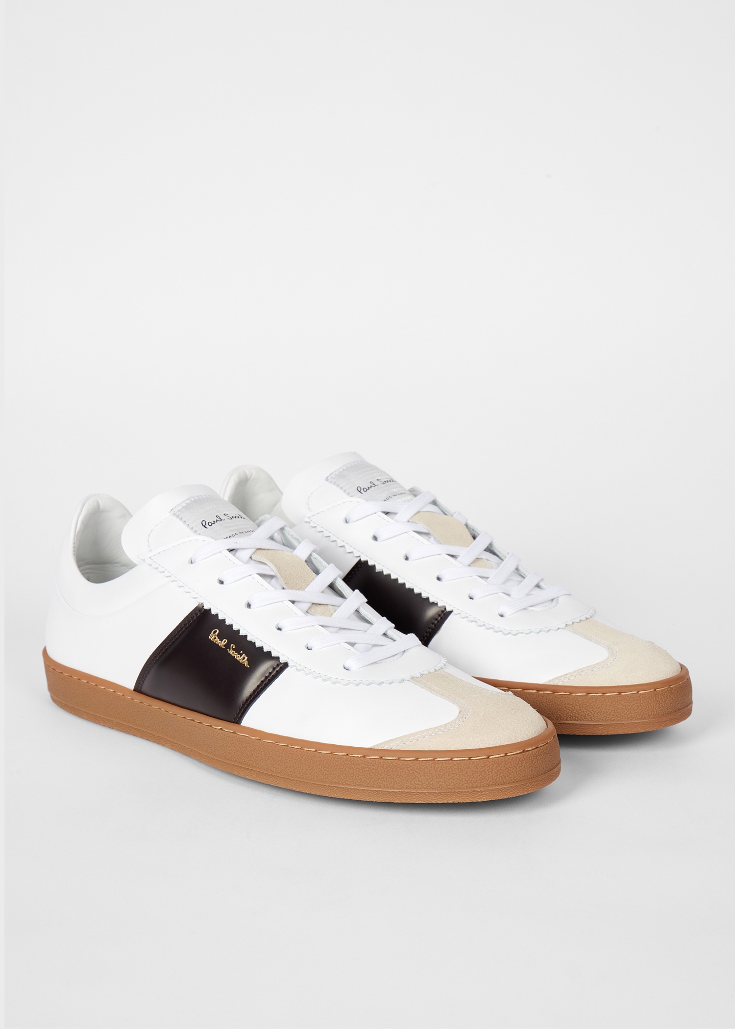 White Leather 'Foley' Trainers - 2