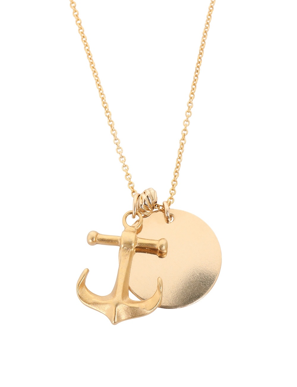 ANCHOR AND DISC NECKLACE - 3