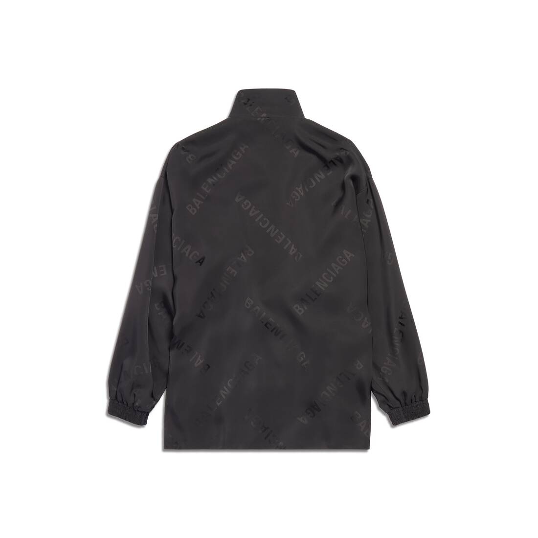 Women's Bal Diagonal Allover Fluid Tracksuit Jacket in Black - 6