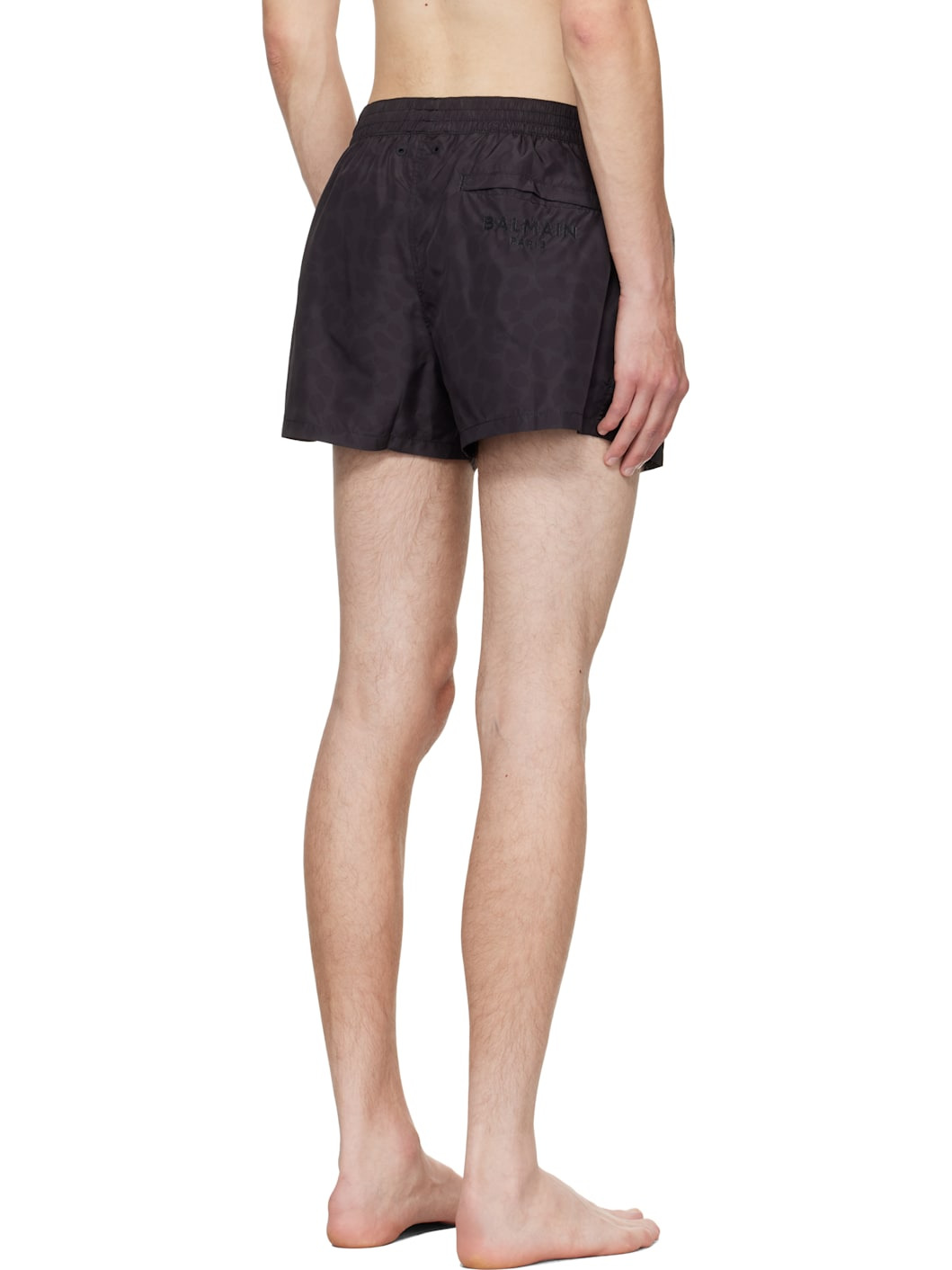 Black Leopard Swim Shorts - 3