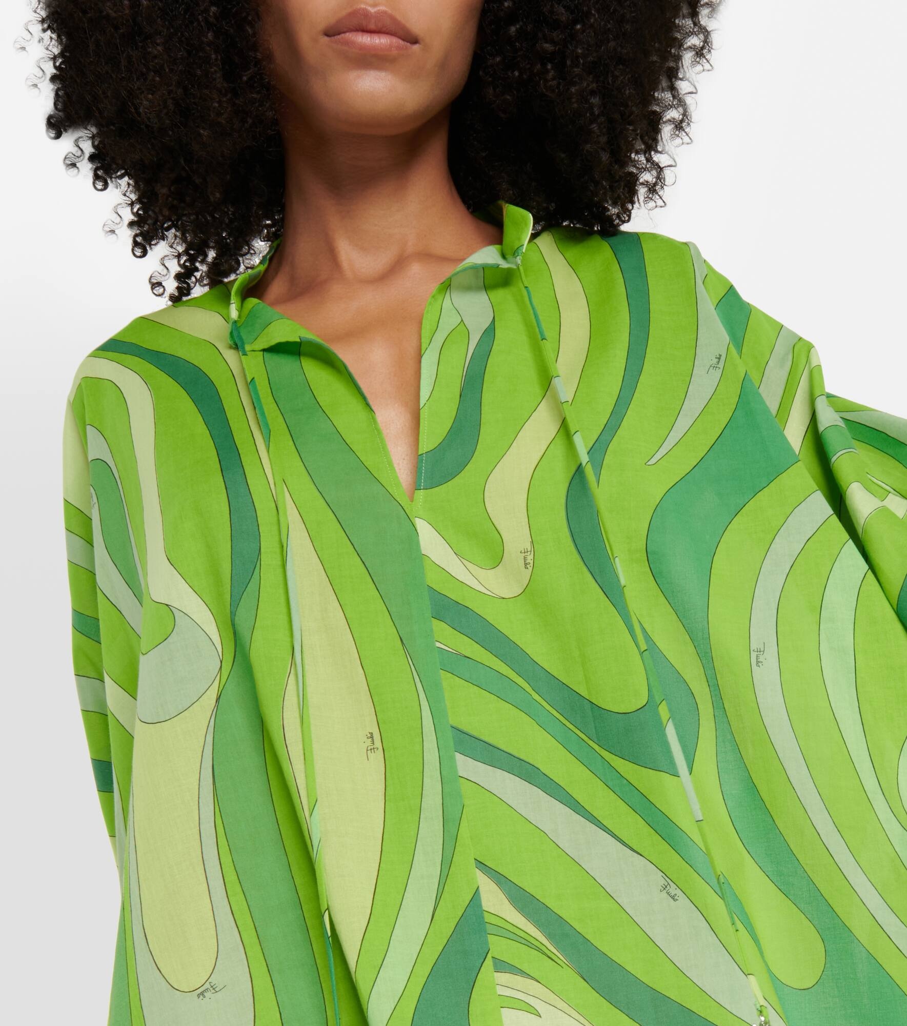 Printed cotton kaftan - 4