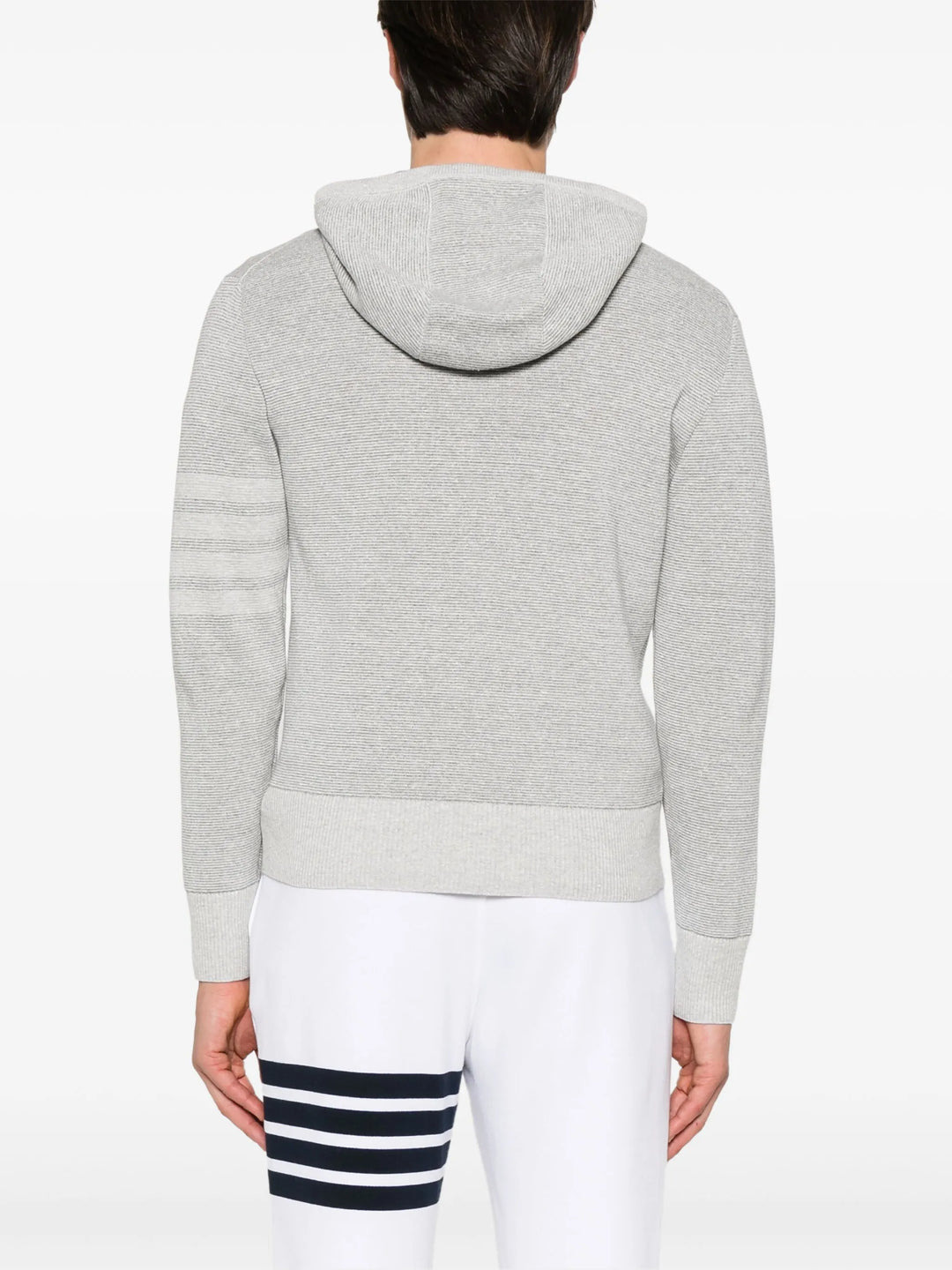Textured Striped Stitch Relaxed Sweater - 4