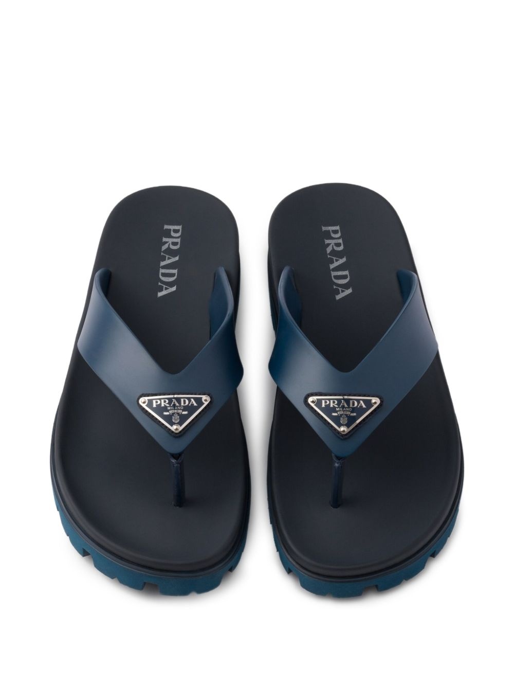 logo-embellished flip flops - 4