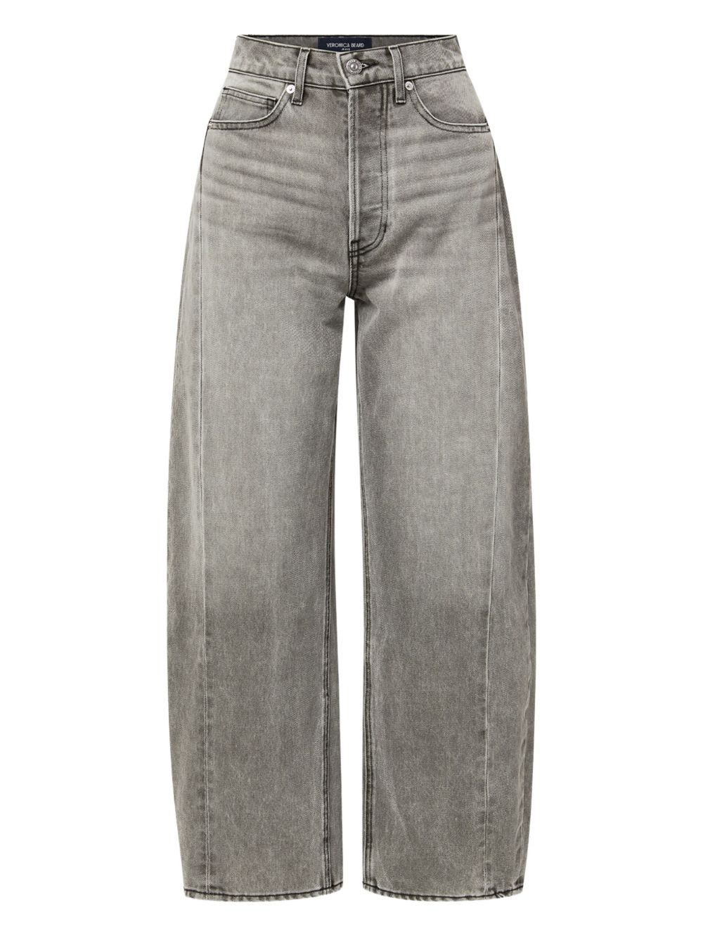 panelled cotton jeans - 1