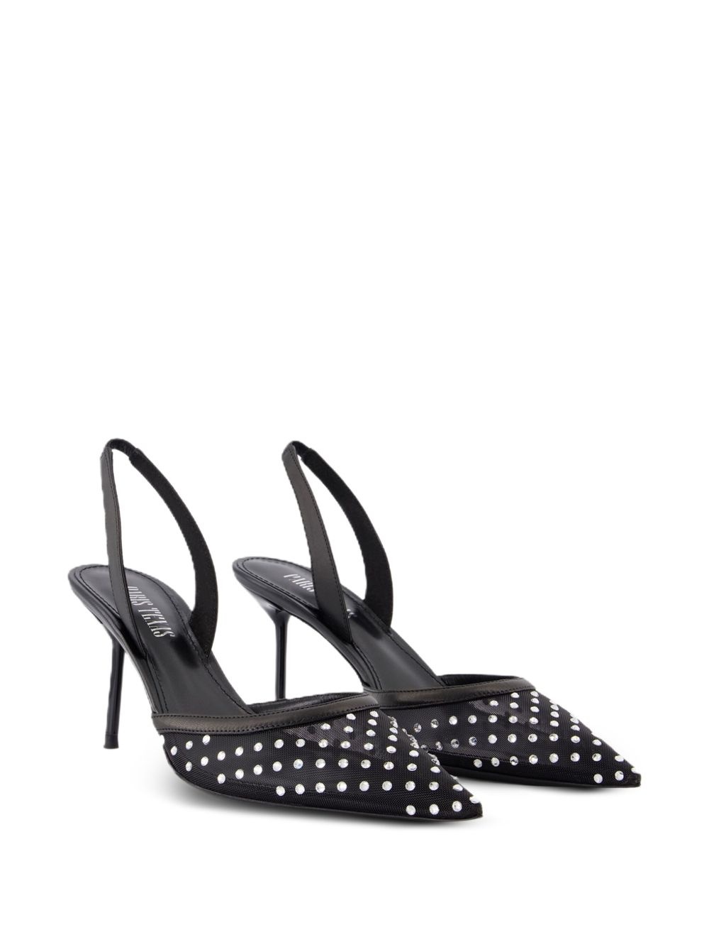 crystal-embellished slingback pumps - 2