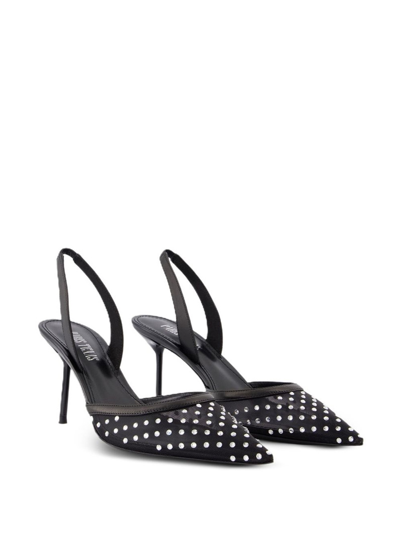 PARIS TEXAS crystal-embellished slingback pumps outlook