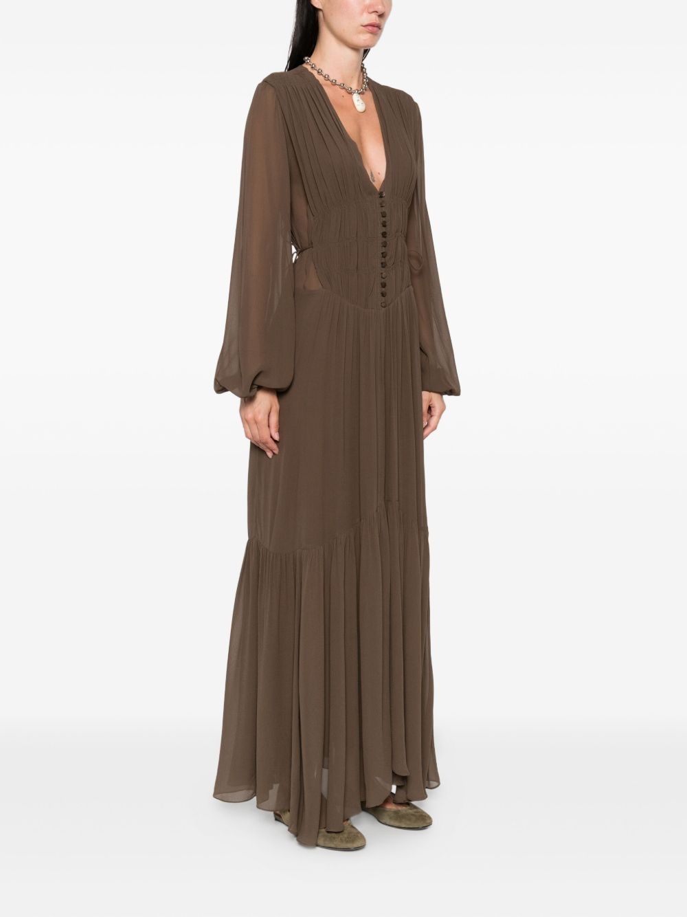 MARANT ETOILE Dresses Brown - 3