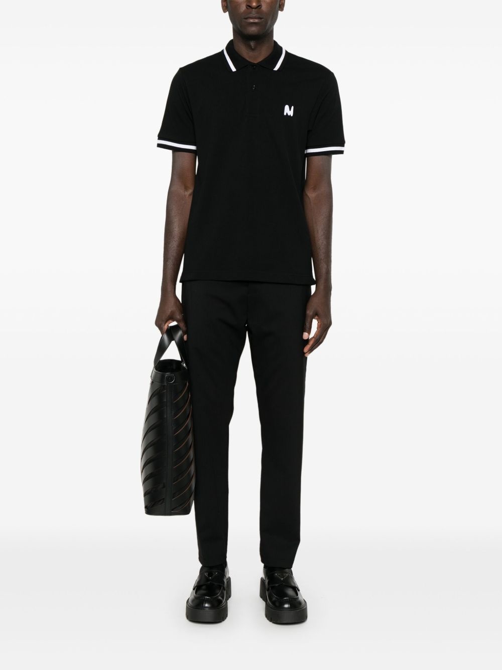 logo-embroidered polo shirt - 2