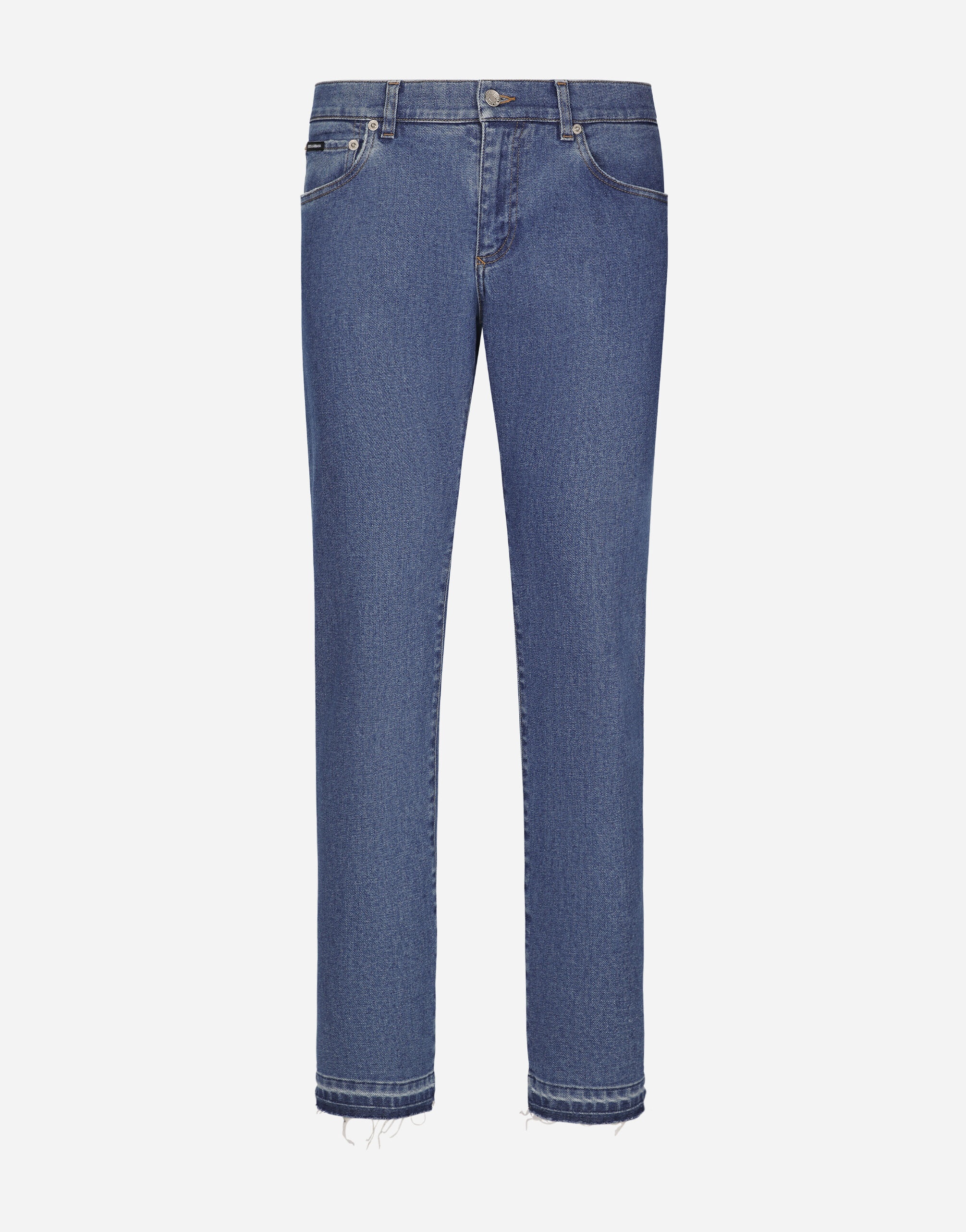 Slim-fit stretch blue denim jeans - 1