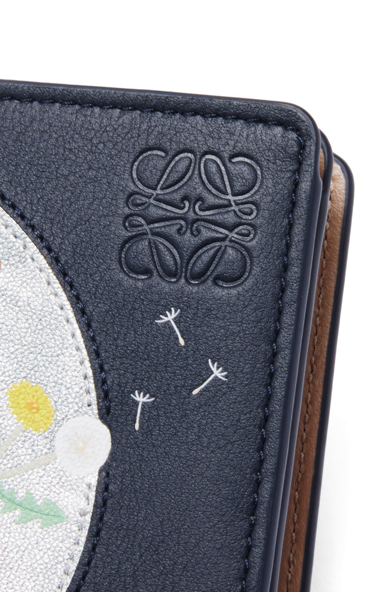 Bunny compact zip wallet in nappa calfskin 5