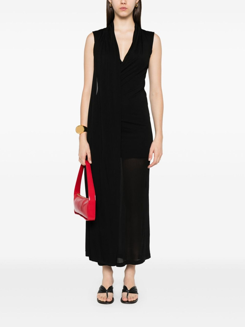 Totême overlapped scarf dress outlook