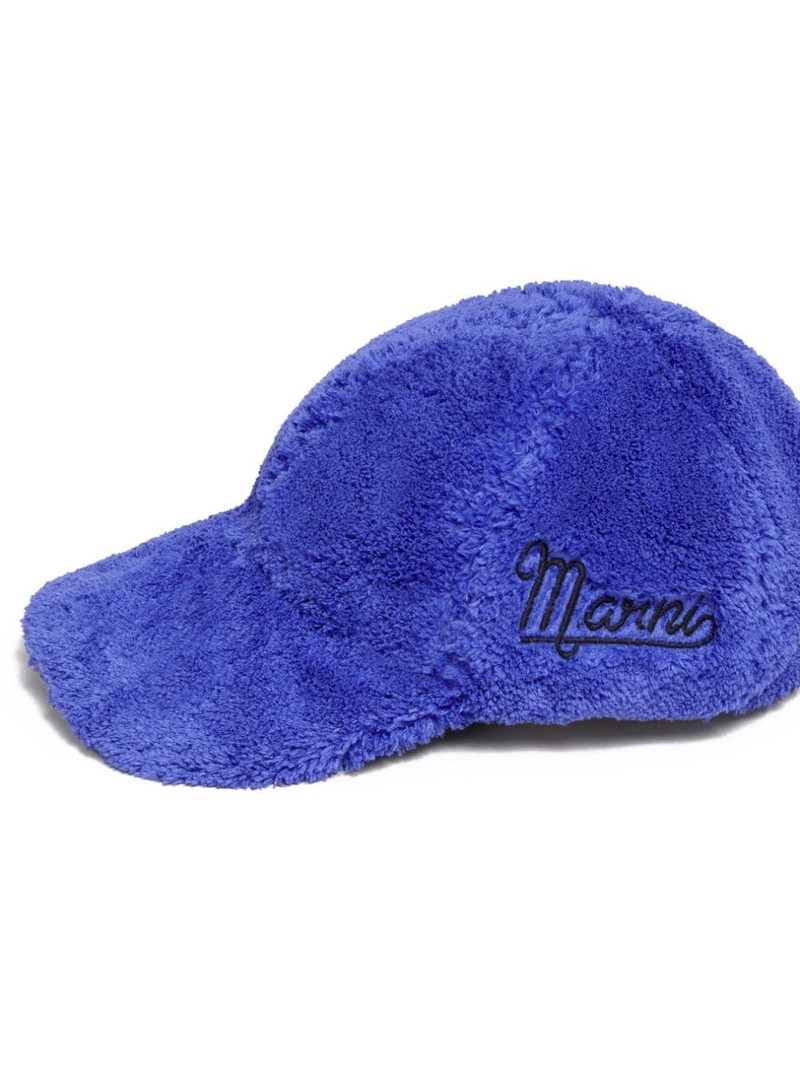logo-embroidered terry-cloth cap 3