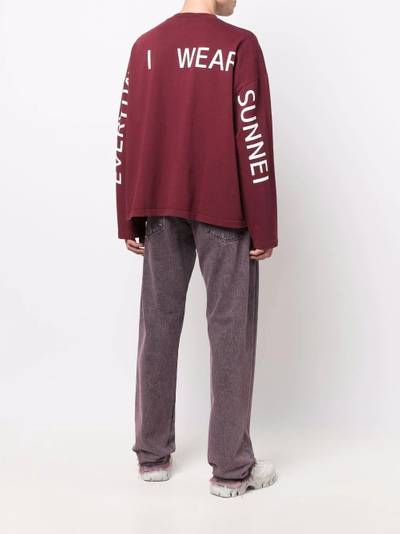 SUNNEI logo-print sweatshirt outlook