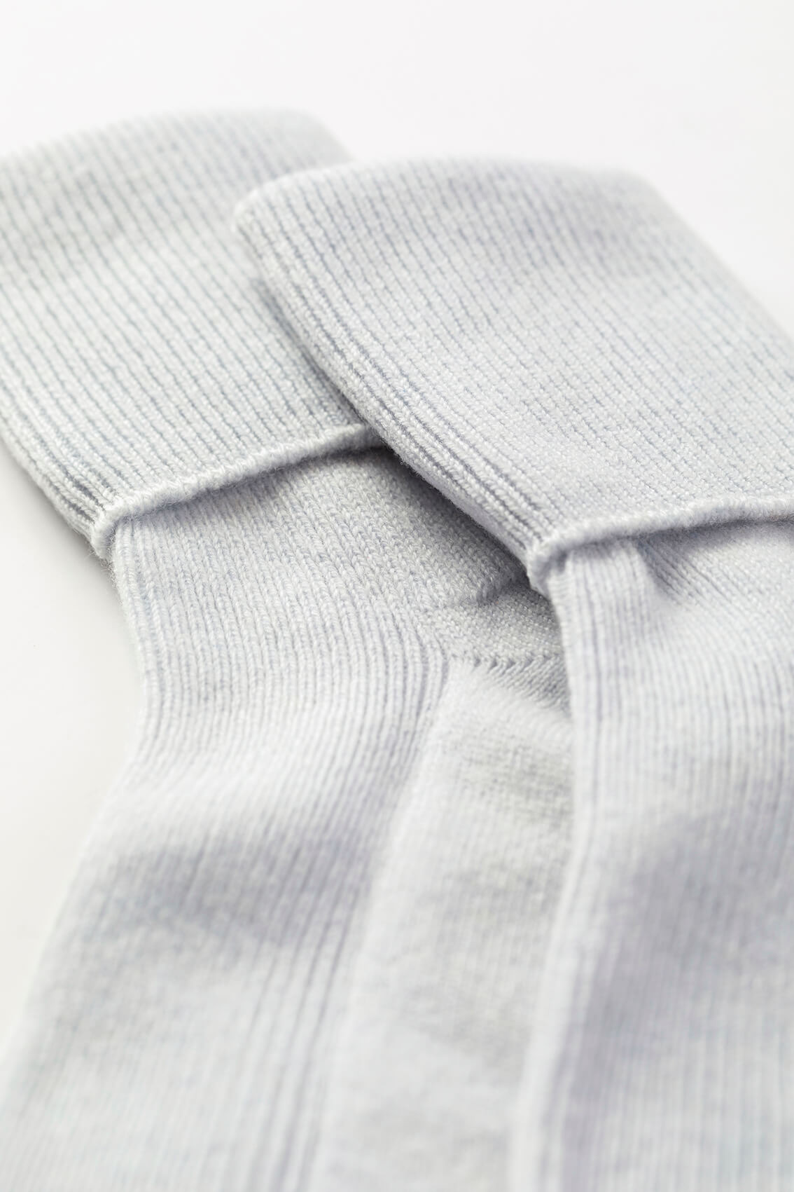 Women's Blue Cashmere Socks - 2