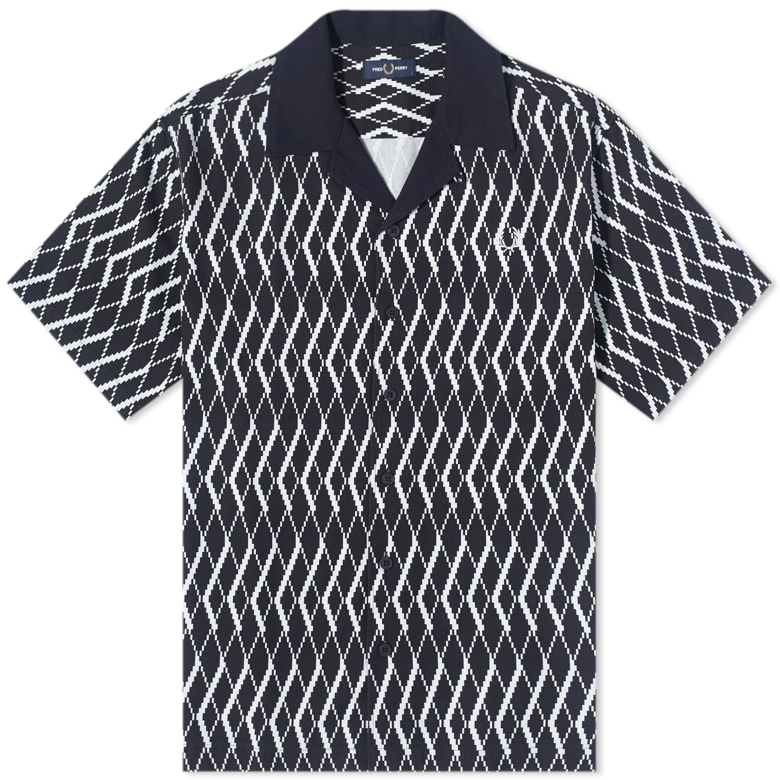 Fred Perry Argyle Print Vacation Shirt - 1