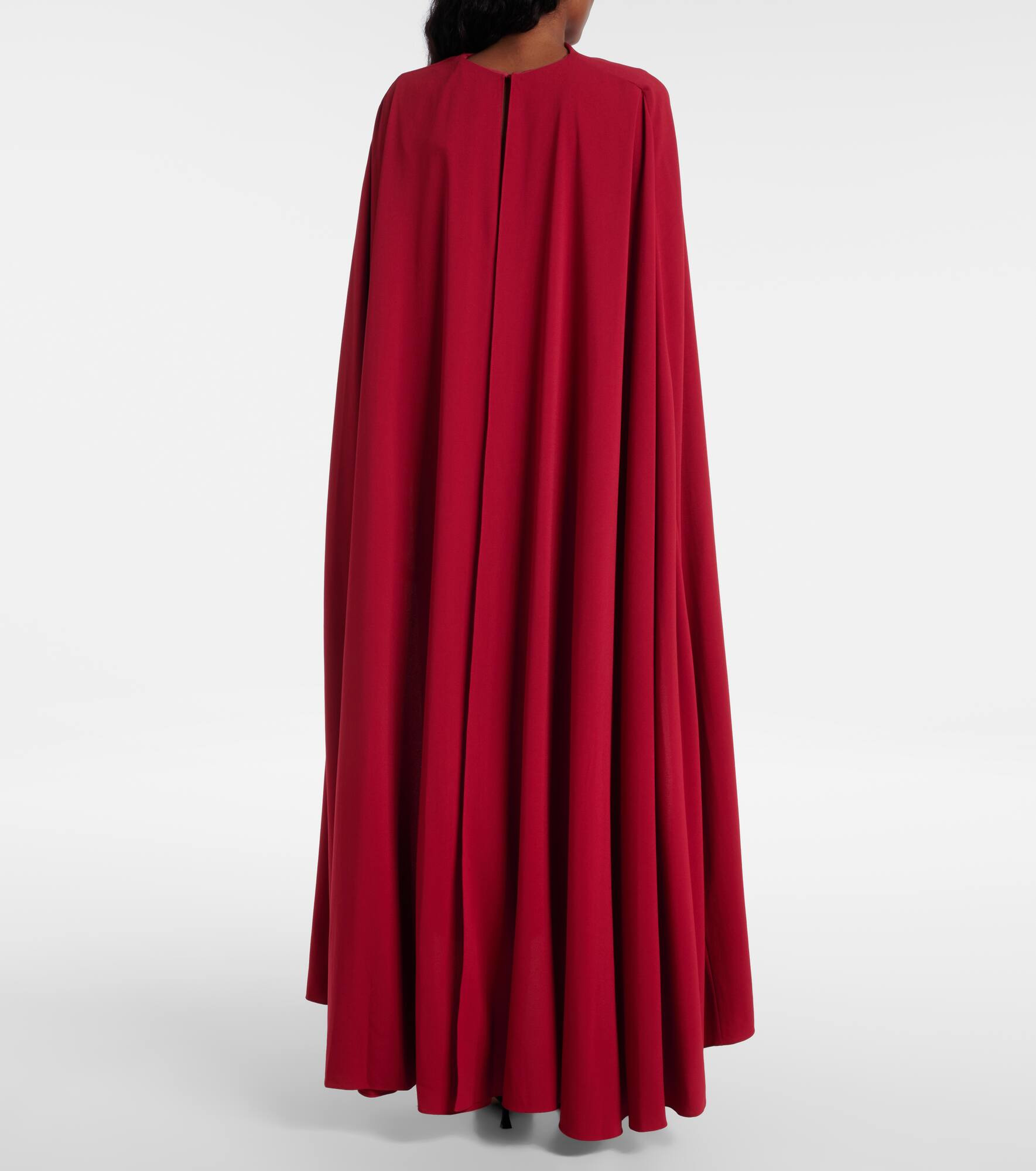 Neolitsea caped crêpe cocktail dress - 3