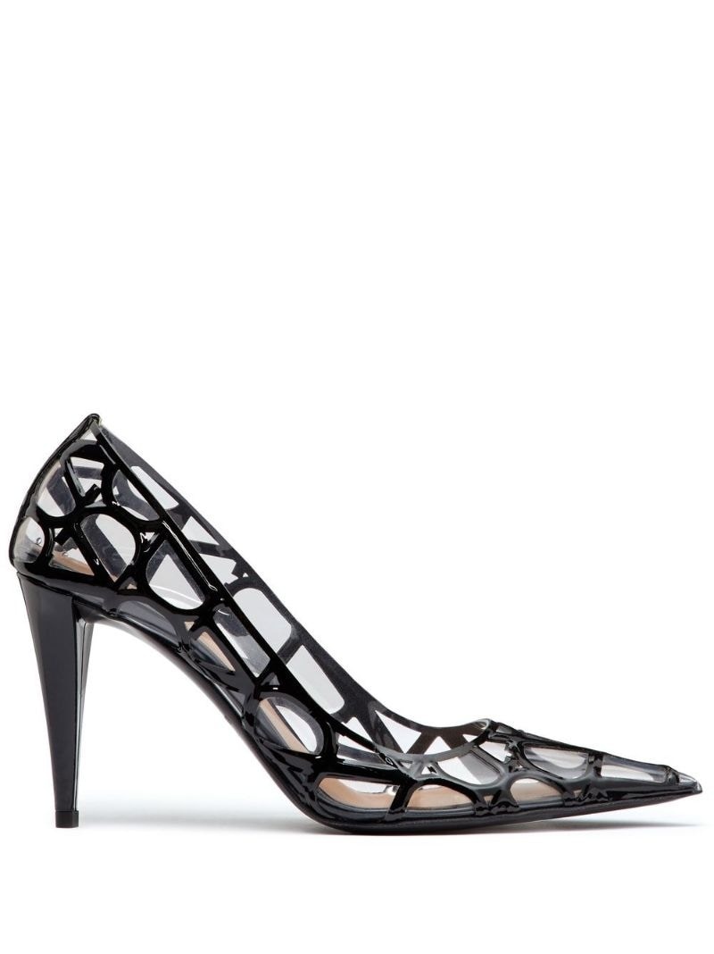 VLogo Signature transparent pumps - 1