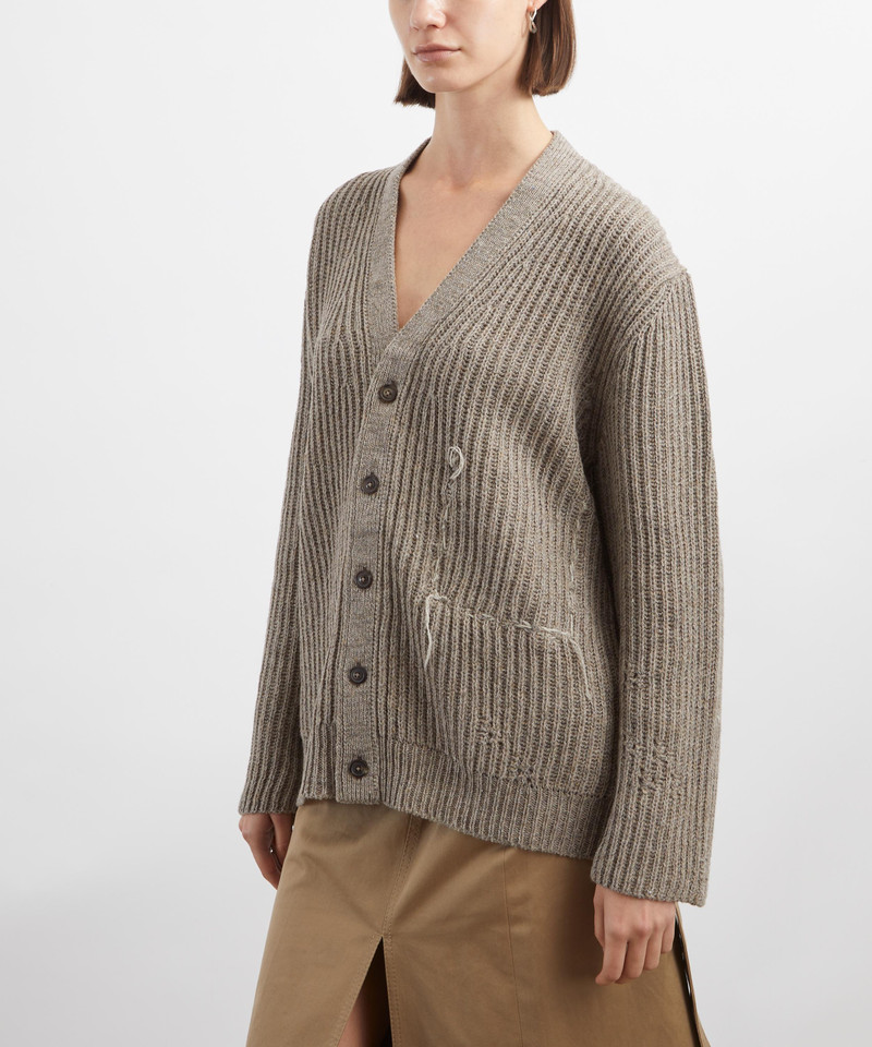 Maison Margiela Wool V-Neck Cardigan outlook