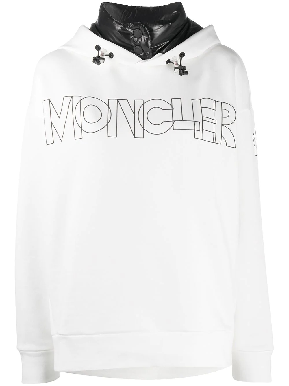 logo print hoodie - 1