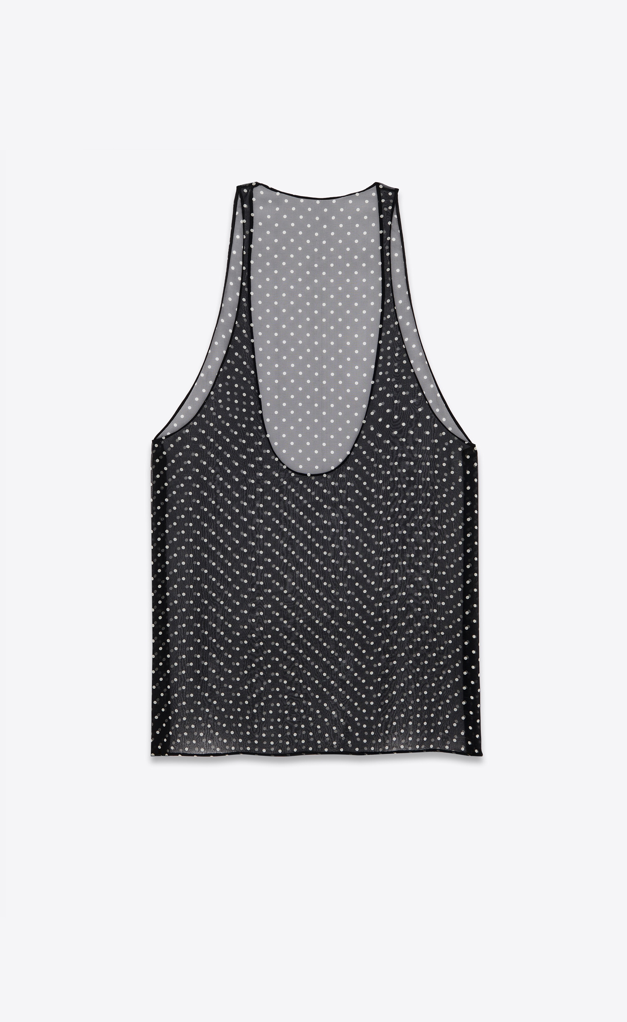 tank top in dotted silk muslin - 3