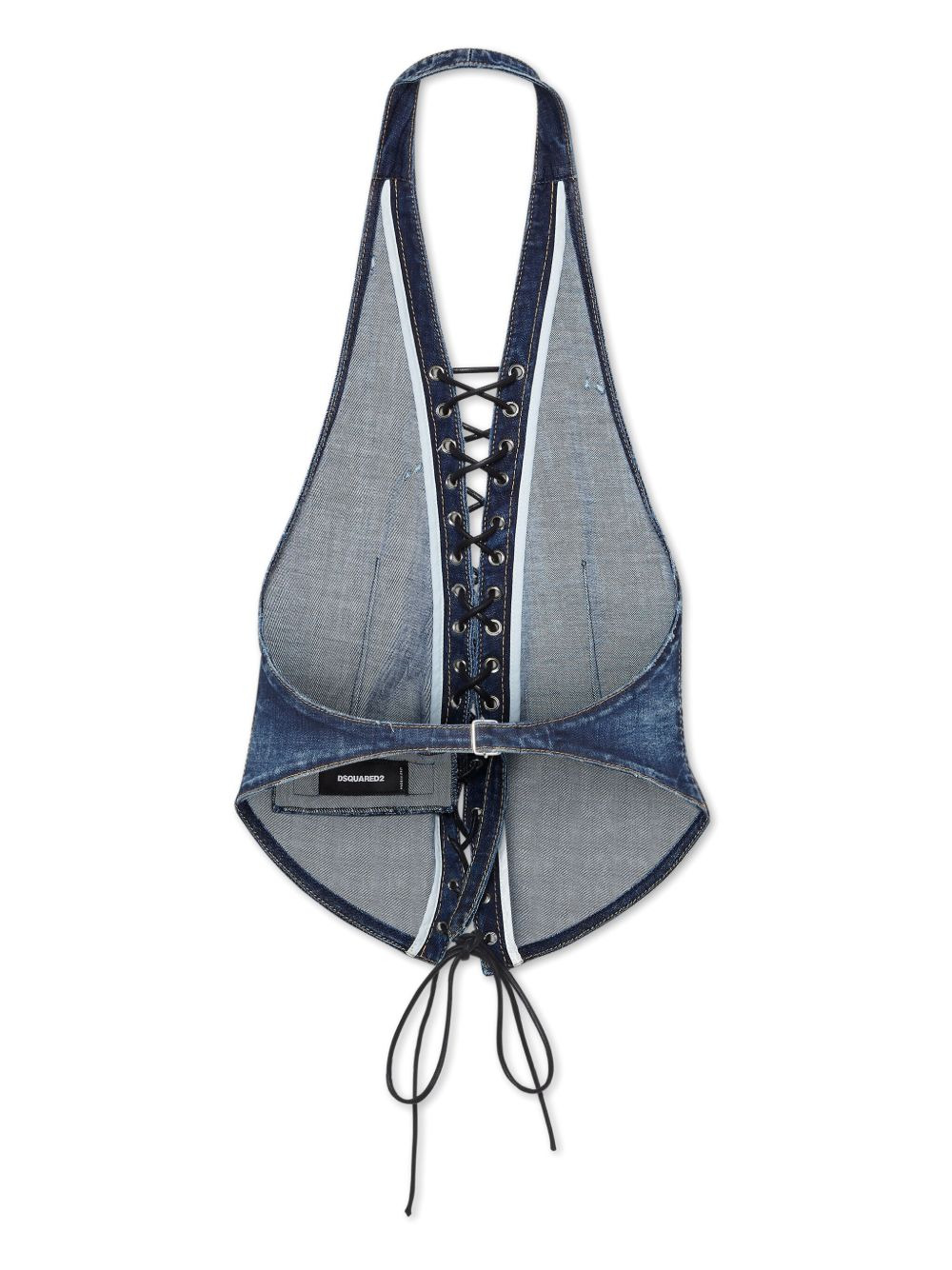 sleeveless denin shirt - 2