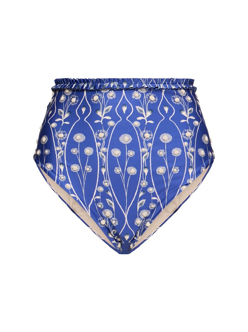 Nopal printed high waist bikini bottoms - 1