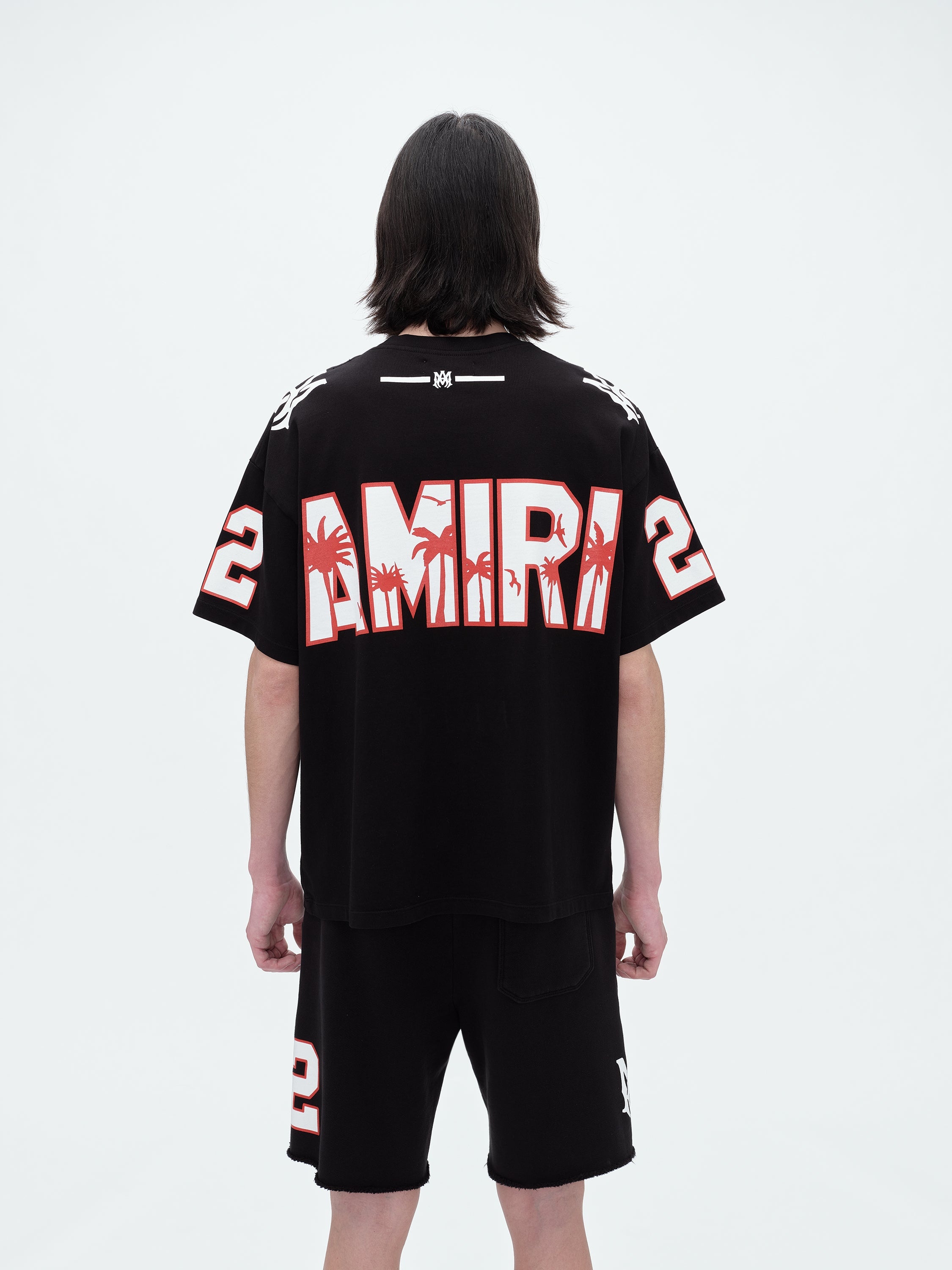 AMIRI アメリカンフットボールシャツ 22 AMIRI Oversized 22 Football Jersey Black Men's - US