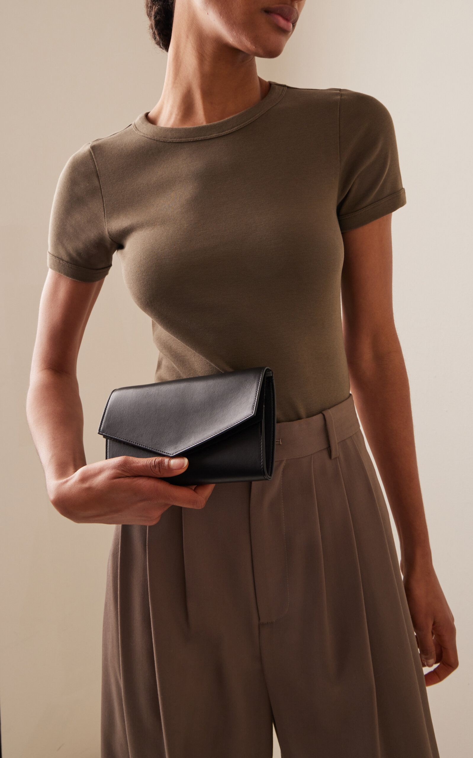 Envelope Leather Bag black - 3