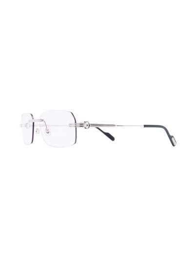 Cartier narrow square-frame glasses outlook