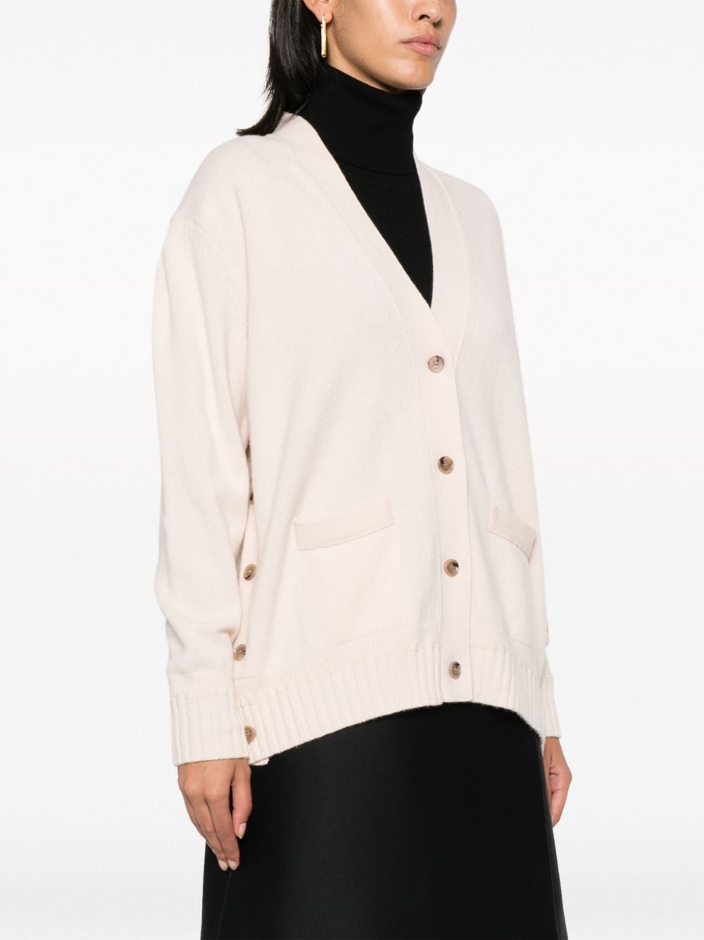 fine-knit wool cardigan - 3