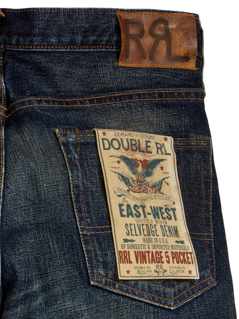 distressed straight-leg jeans - 6