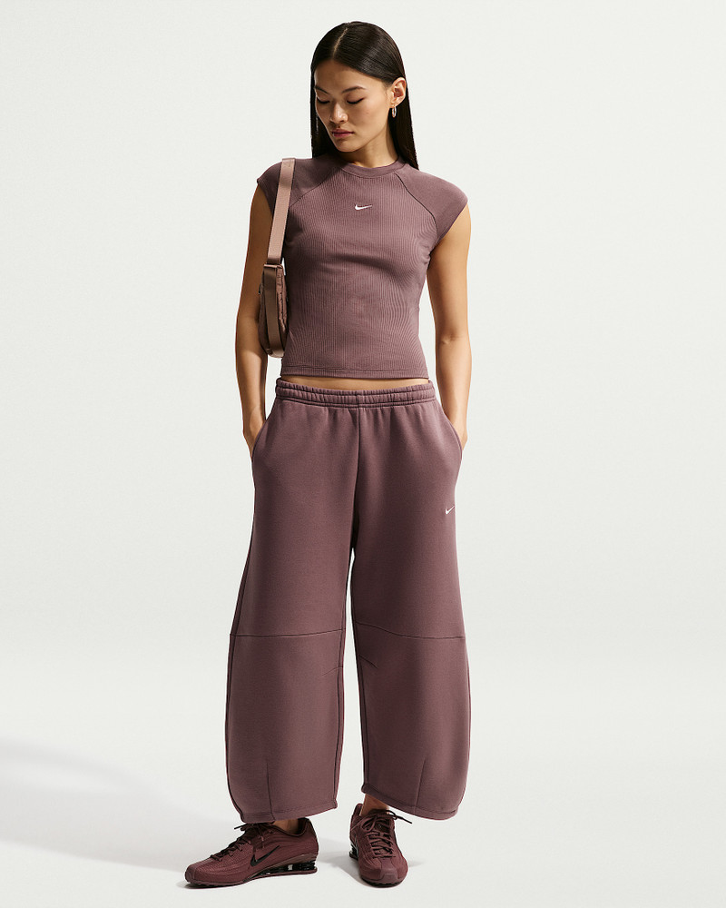 Nike Sportswear Phoenix Fleece Women's Loose Mid-Rise Barrel Pants 1