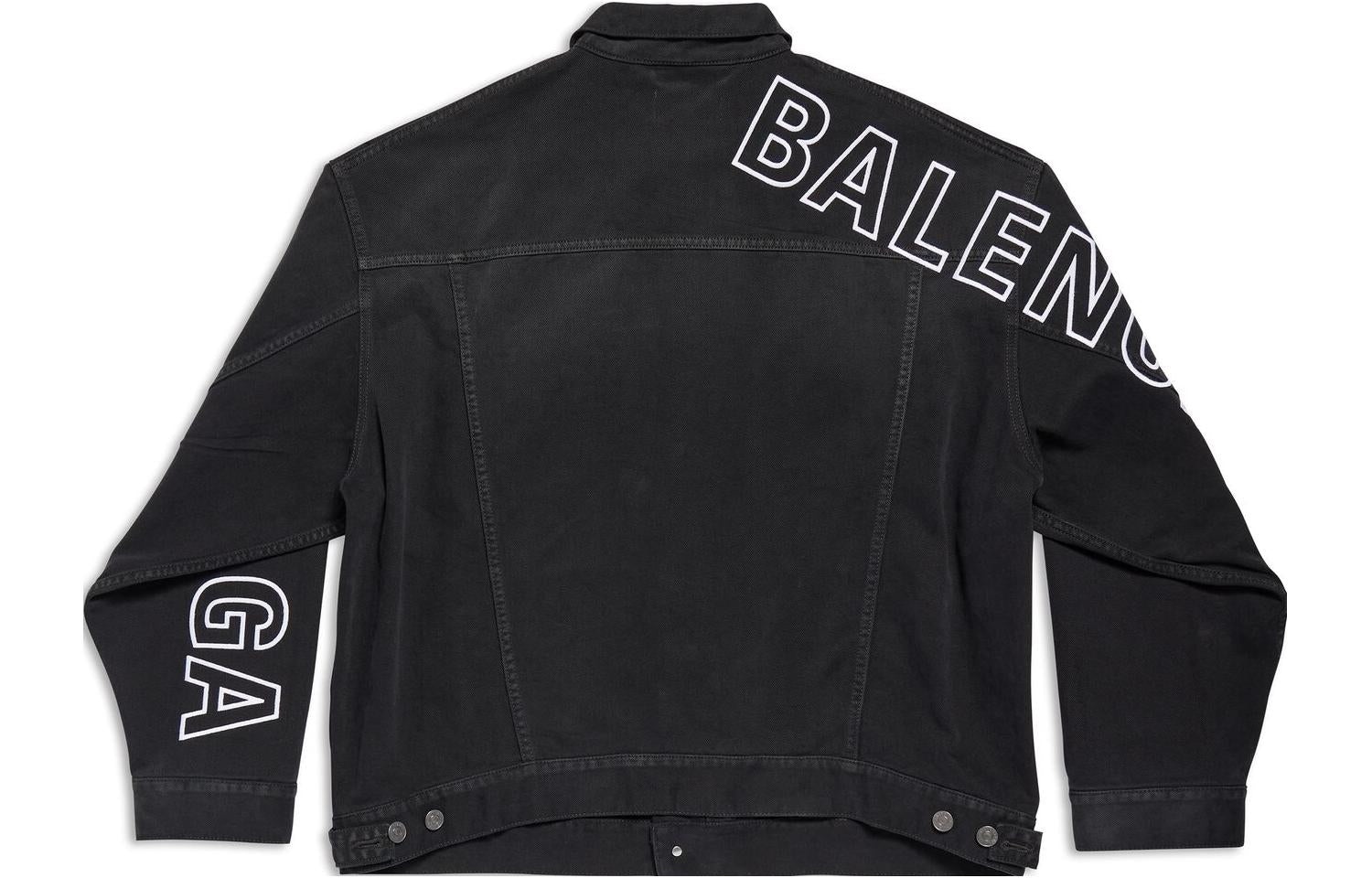 Balenciaga Outline Large Fit Jacket 'Black' 767949TNW111672 - 2