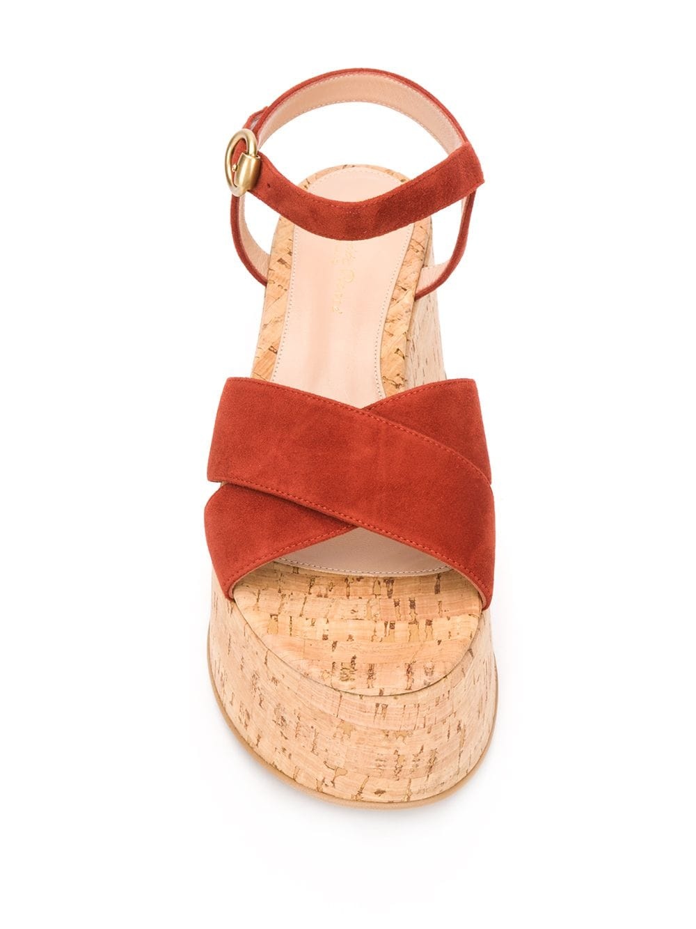 wedge heel cut-out detail sandals - 4