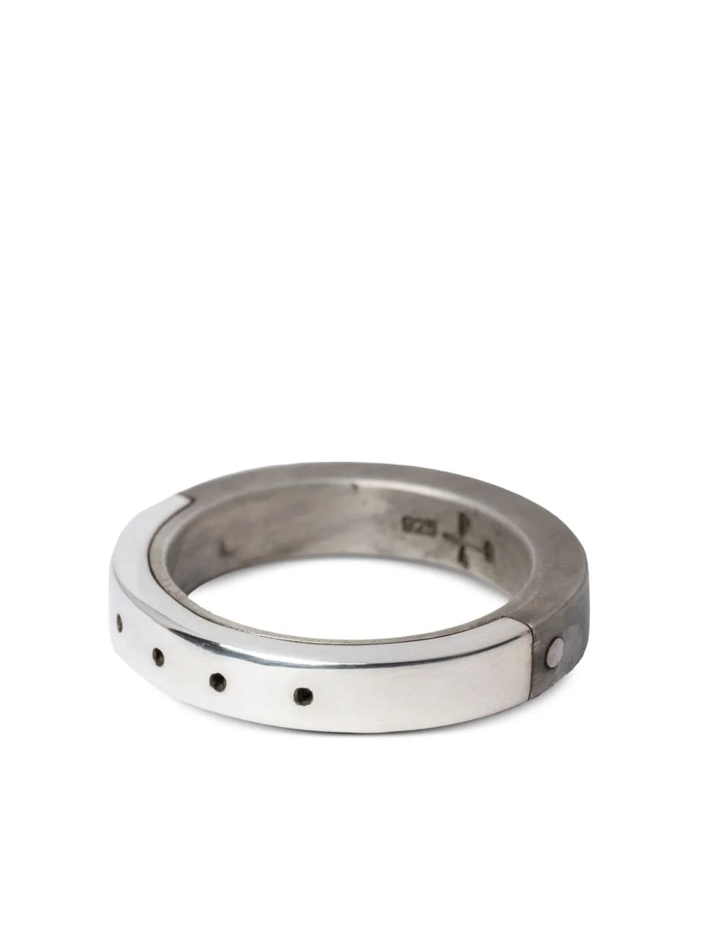 Sistema 4-hole sterling-silver ring - 1